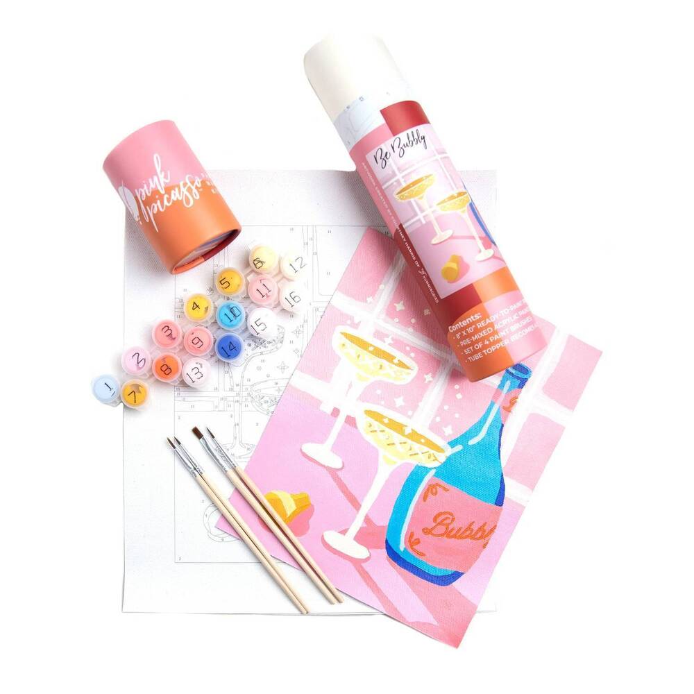 NEW PINK PICASSO be bubbly paint kit in multi